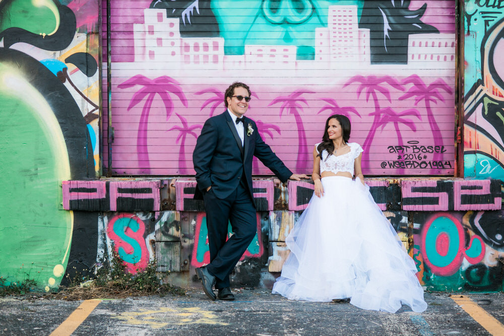 urban wedding photos wynwood graffiti miami