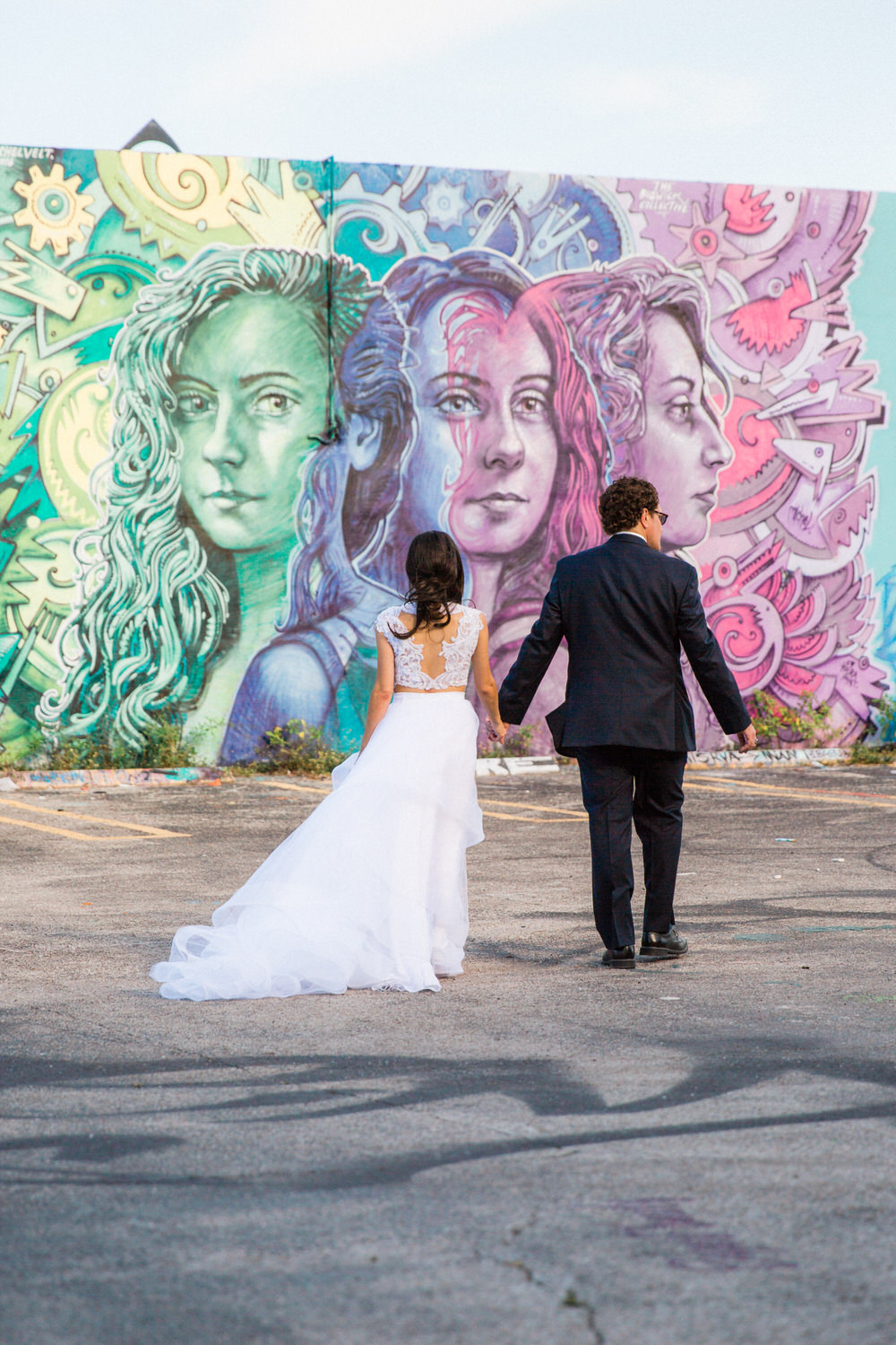 urban wedding photos wynwood graffiti miami