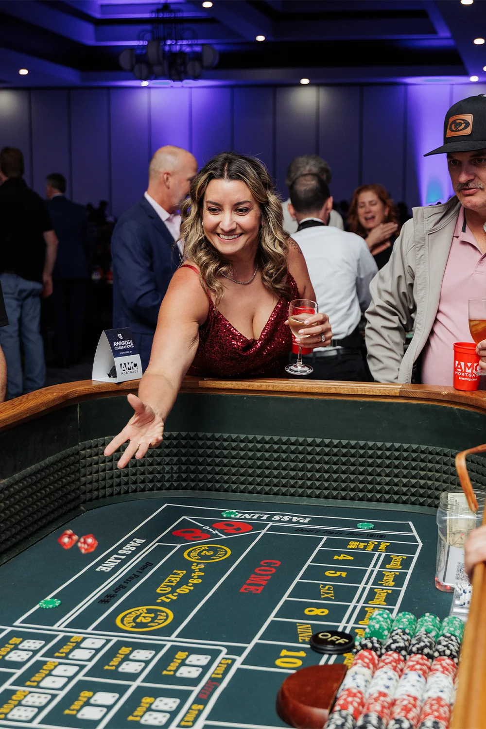 coldwell banker annual awards celebration 2025 casino night at the crap tables